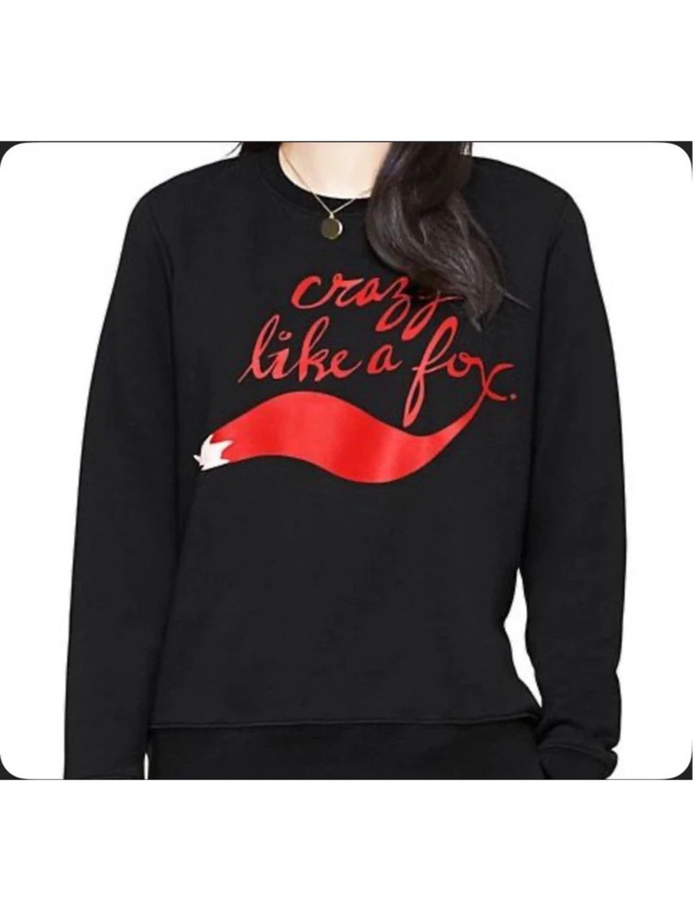 kate spade Crazy Like A Fox Sweatshirt (size XL)